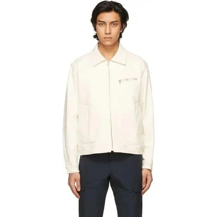 Nwot Rag Bone Stark Jacket Sand Organic Cotton Men`s Size M Zip Front