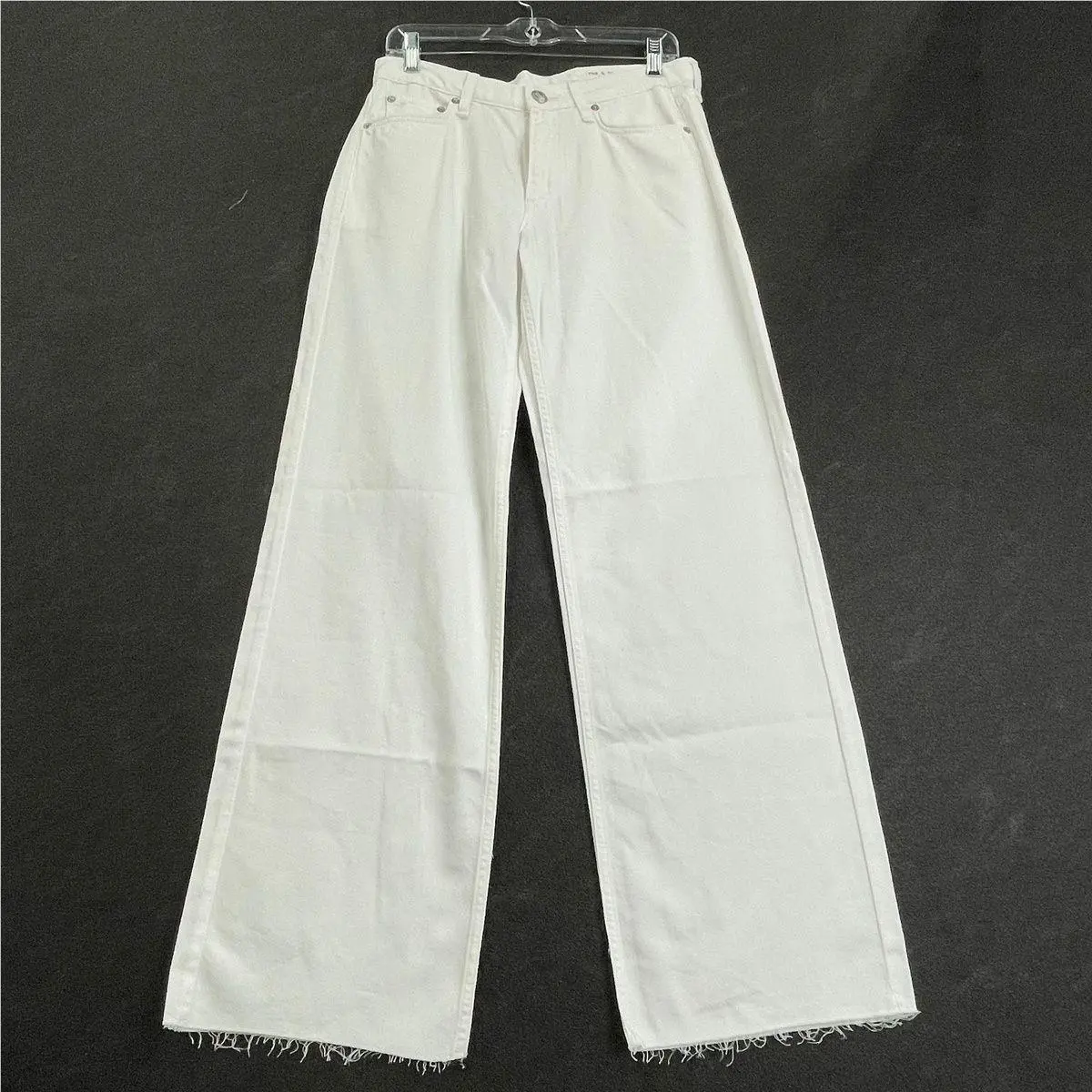Rag Bone The Saige Relaxed Straight Jean Women`s Size 27 White