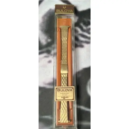 Vintage  Watch Band 10K Rolled Gold Plate Mesh 10mm Ladies Deadstock by Bulova