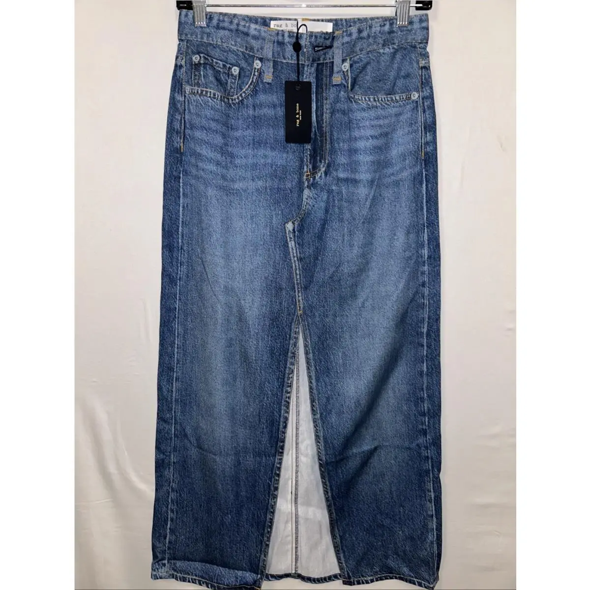 Rag Bone Clara Midi in Cameron Liquid Miramar Photo Printed Jean S 23 by Rag & Bone