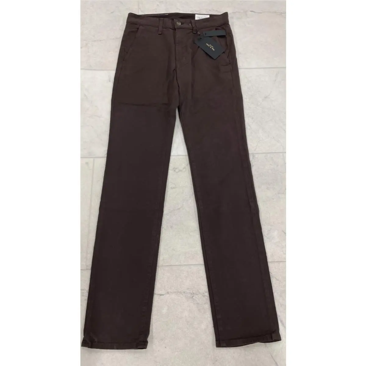 Rag Bone Men`s Fit 2 Chino Pants In Dark Brown Size: 28
