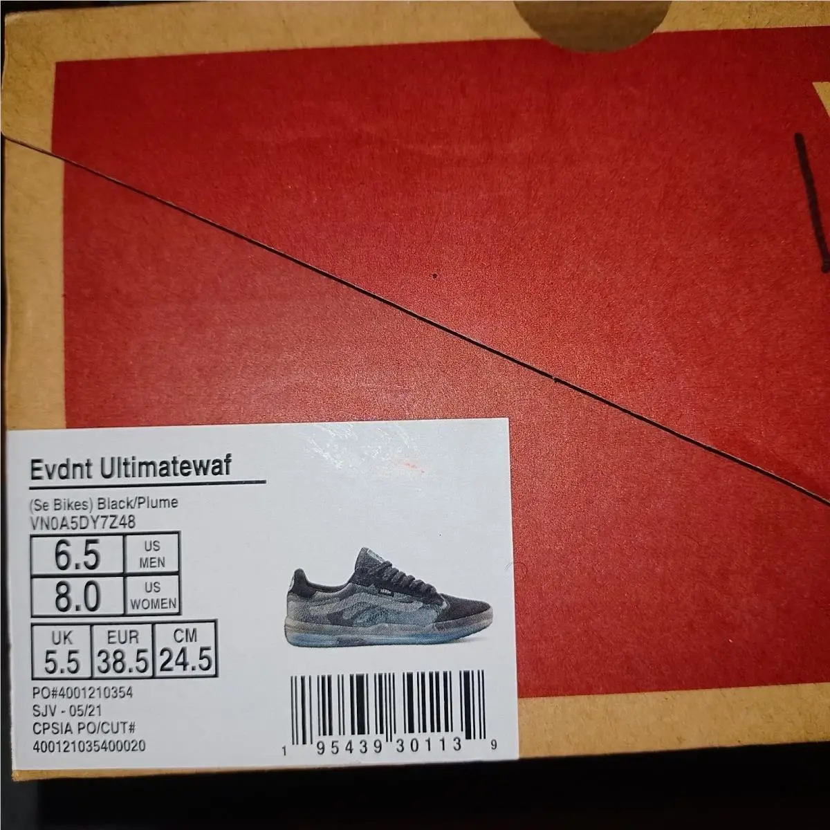 Vans Men`s 6.5/Women`s 8 Evdnt Ultimatewaffle SE Bikes Black Plume VN0A5DY7Z48