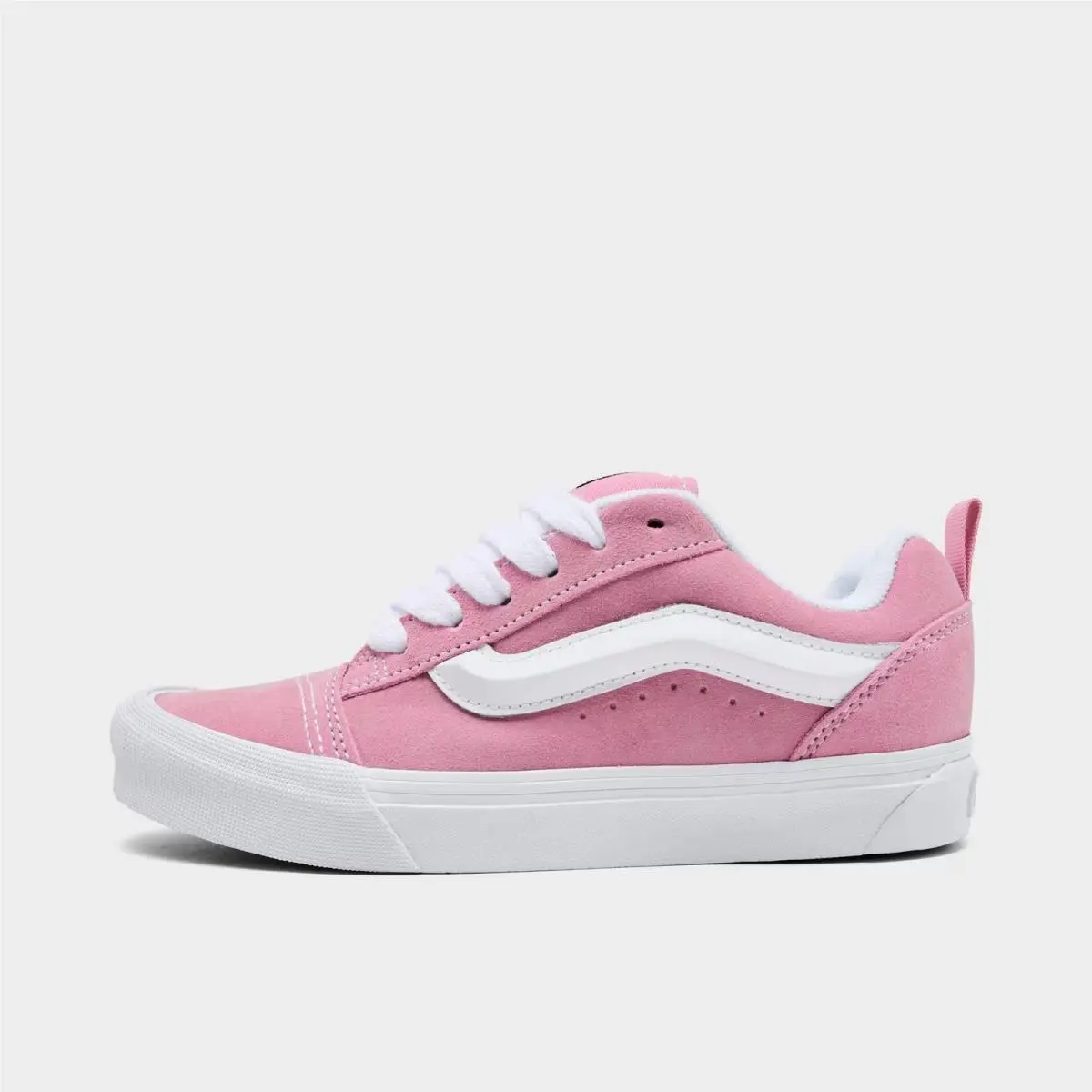 Grade-school Vans Knu Skool Casual Shoes Pink Dawn Suede 00EGCGMY 660