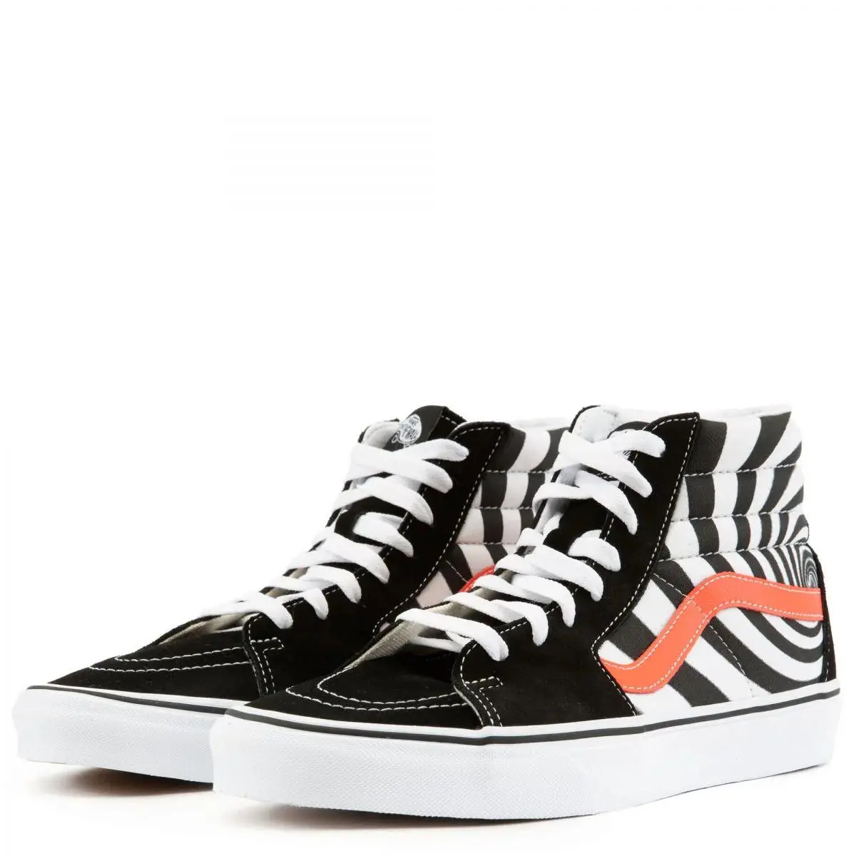 Vans shoes - (Swirl) Black / Flery Coral 2