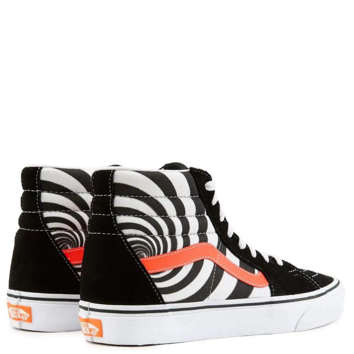 Vans shoes - (Swirl) Black / Flery Coral 8