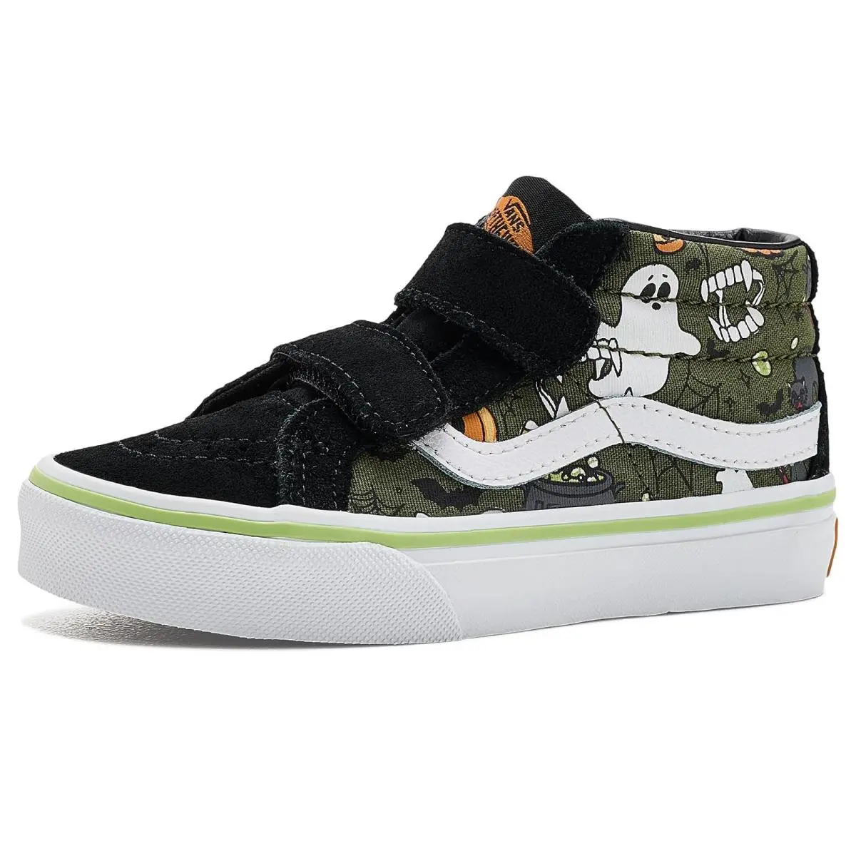 Unisex Kids Sneakers Athletic Shoes  Kids Sk8-Mid Reissue V Little Kid Halloween Multi by Vans