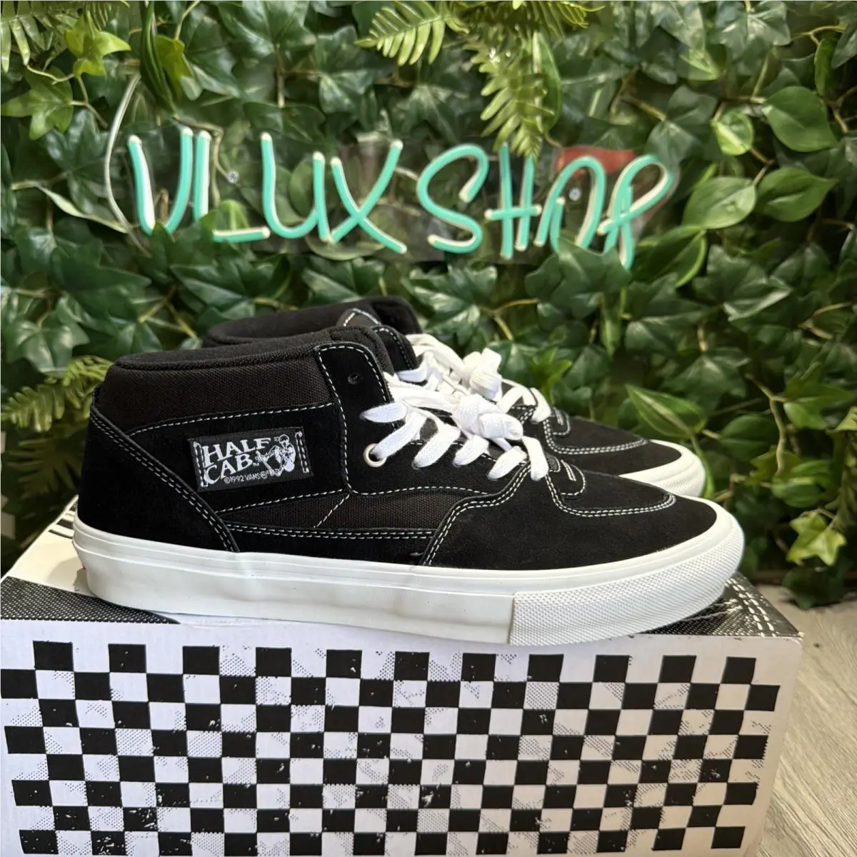 Skate Half Cab Black White Size US 10.5 Men Sneaker by Vans