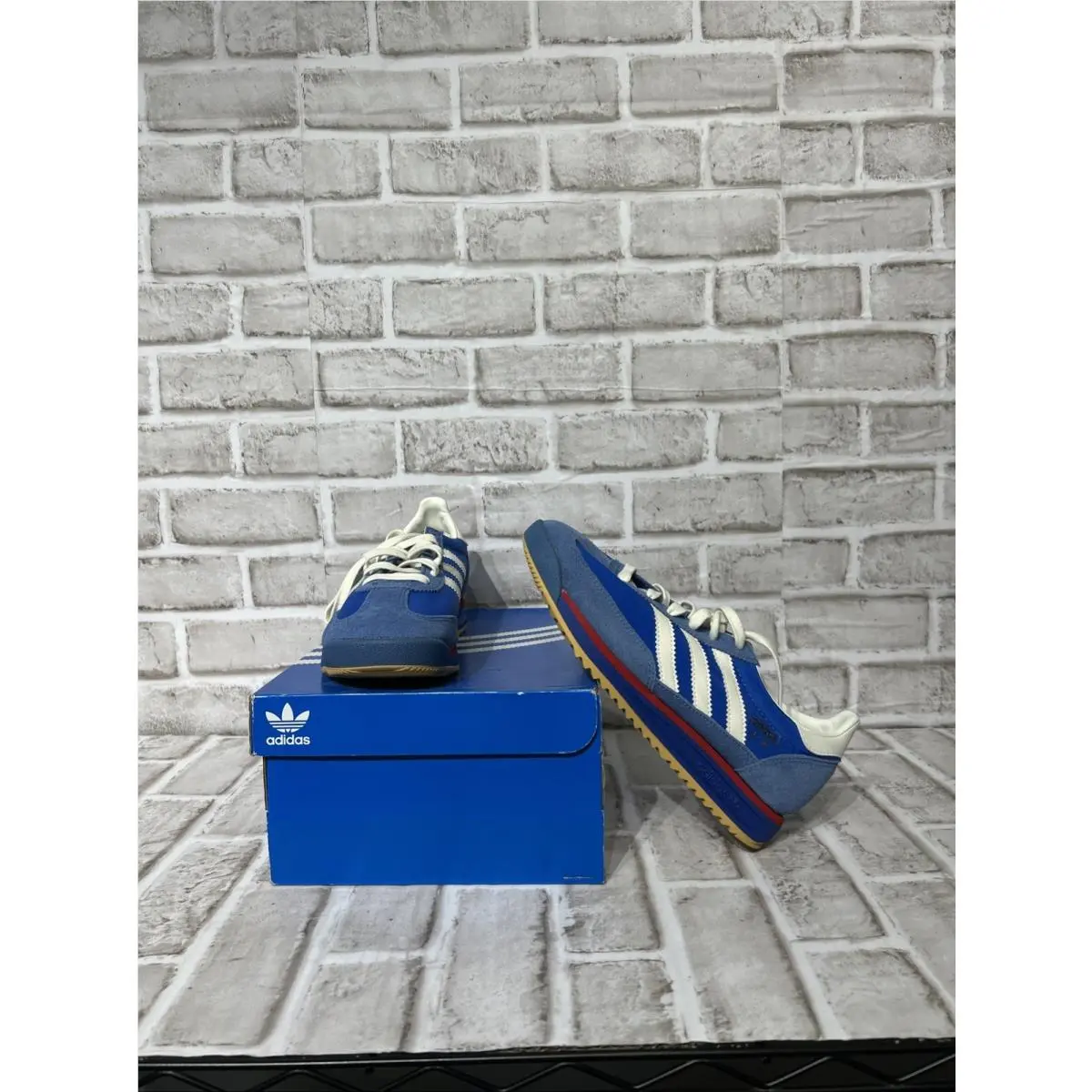 Women’s Adidas SL 72 RS J Blue Cloud White Better Scarlet JI3088 Sz 6.5