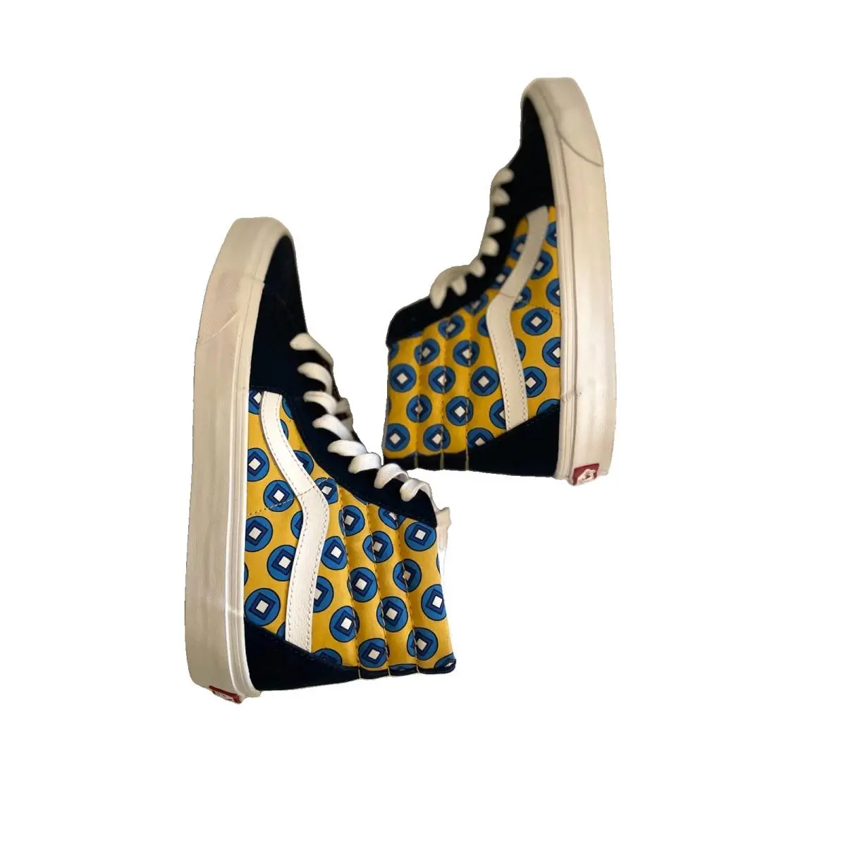 Vans Shoes Sk8-Hi Tie Print Mix Mens 8.5 Womens 10 Suede Canvas Skateboarding
