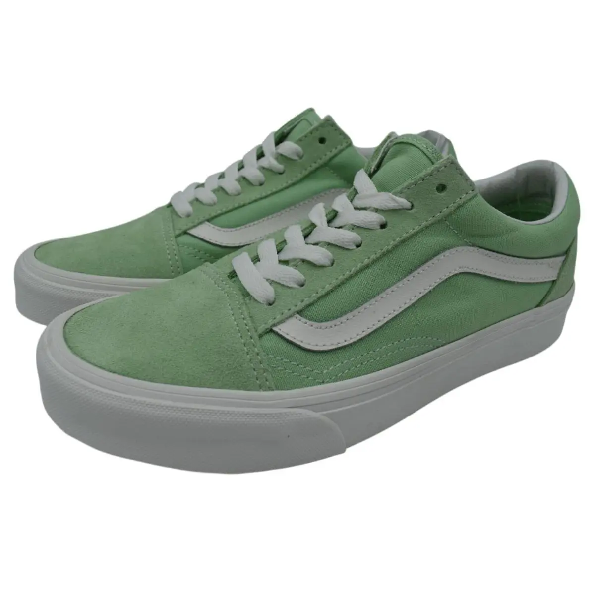 Vans Womens Size 7.5 Old Skool Pastel Cacti Green Suede Lace Up Sneakers Shoes