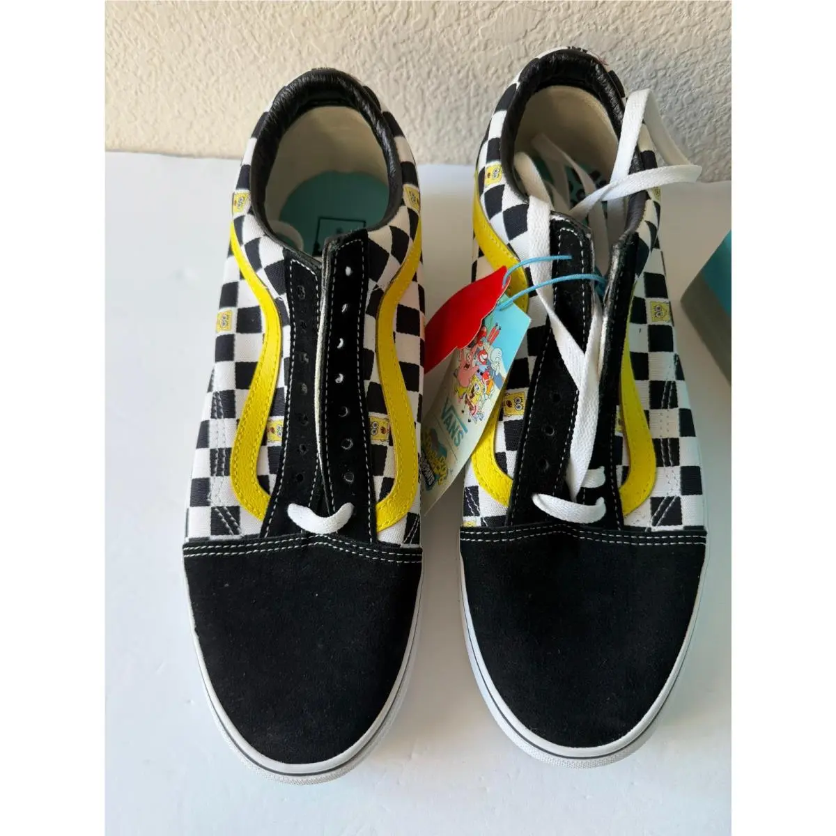Vans x Spongebob Old Skool Skate Shoe s Checker Print Men Size US 10