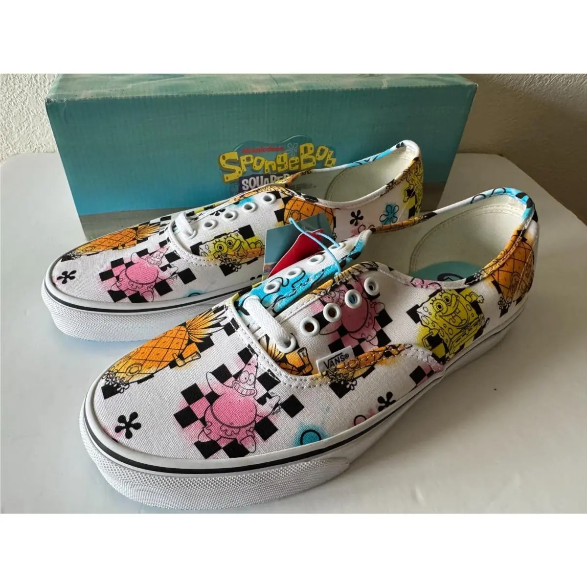 Vans Authentic x Spongebob Airbrush Skate Shoe Men Size US 10.5