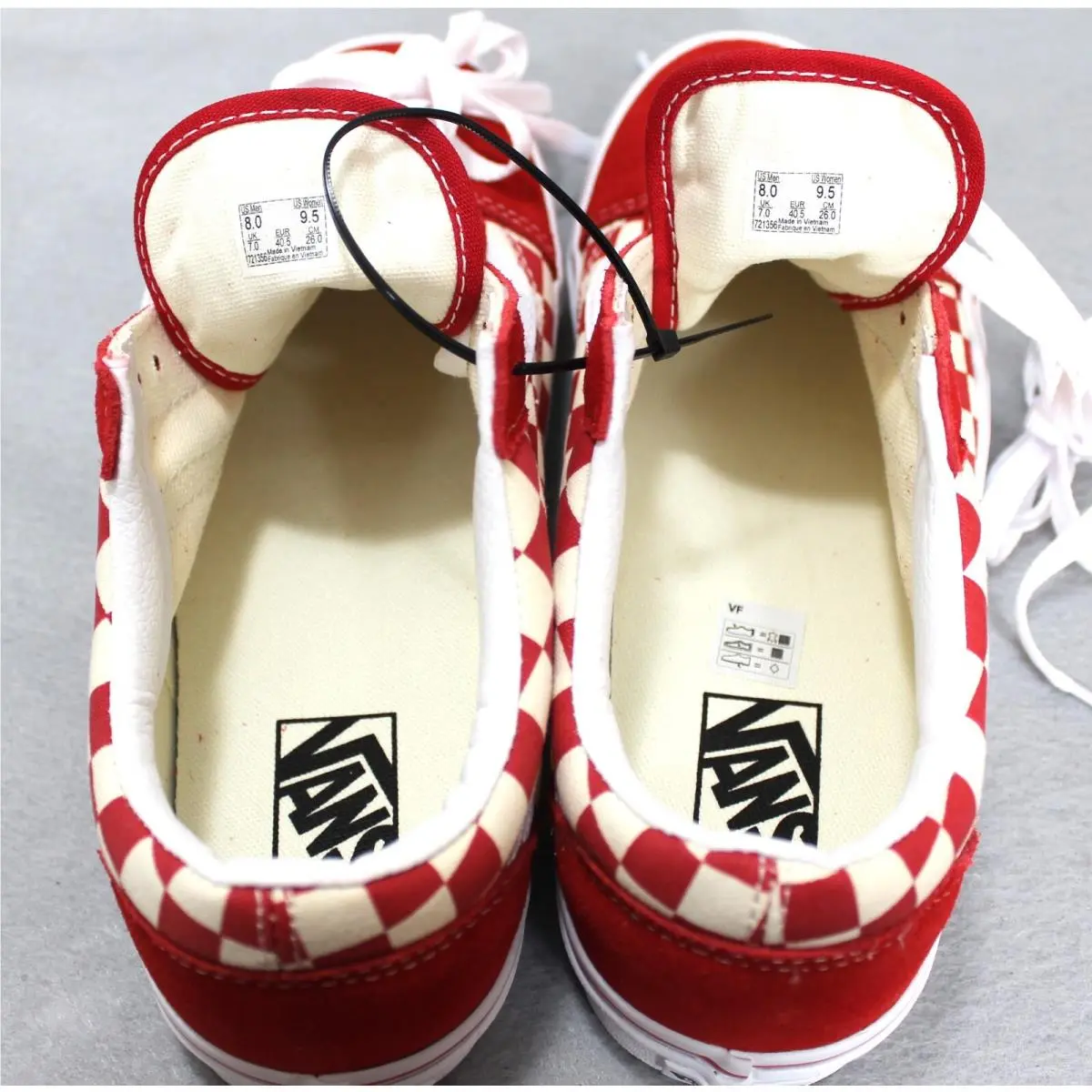 Vans shoes - VANS Old Skool - Old Skool - Red/White Check 3