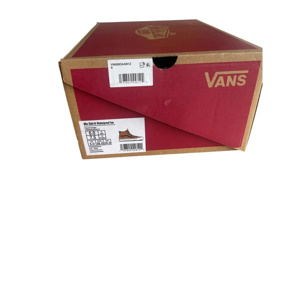 Vans shoes - MTE Sk8-Hi Waterproof Insulated - MTE Waterproof Insulated - VN000DAQN1Z1 - Brown (UPC: 197804558124) 8