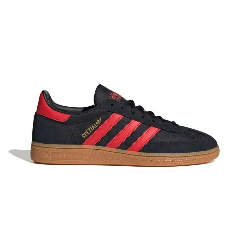 Adidas Handball Spezial Shoes Sneakers Black/red/gum Sz 9 IH9672