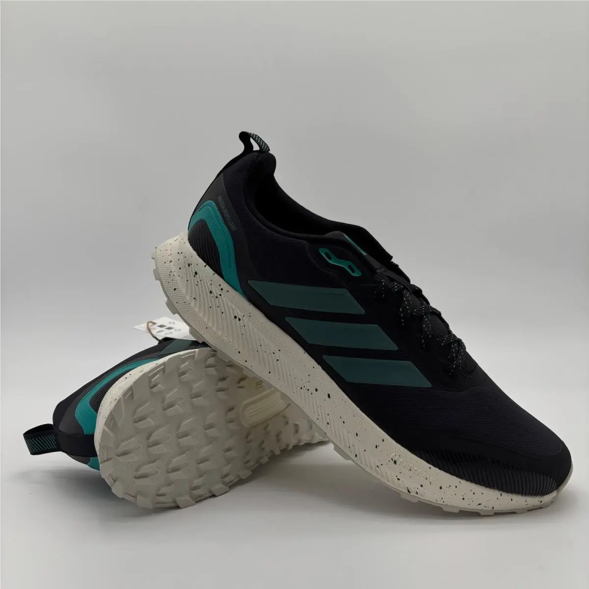 Adidas Runfalcon 5 TR Trail Running Shoes Mens 11 Black Teal Waterrepellent