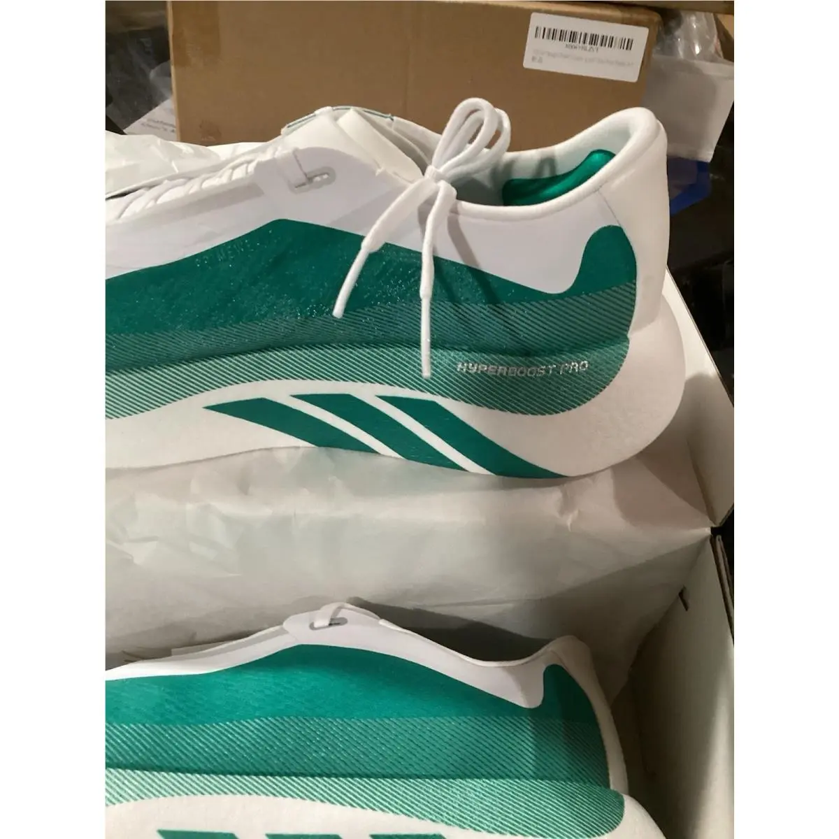 Adidas shoes - Hyperboost Edge - Hyperboost Edge - KI1912 - White / Equipment Green (UPC: 198324600874) 1