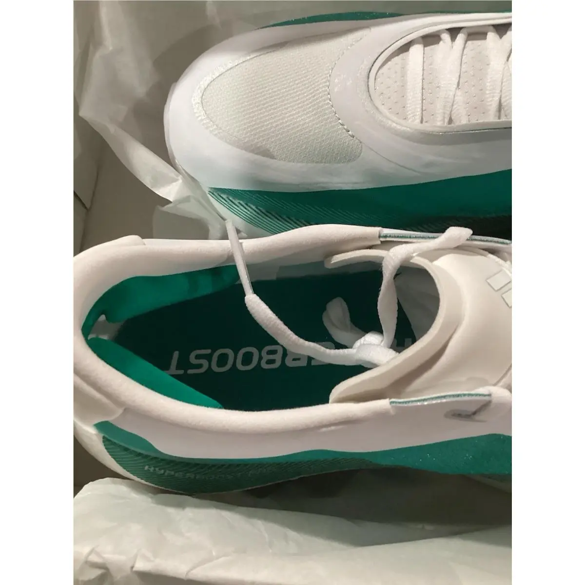 Adidas shoes - Hyperboost Edge - Hyperboost Edge - KI1912 - White / Equipment Green (UPC: 198324600874) 4