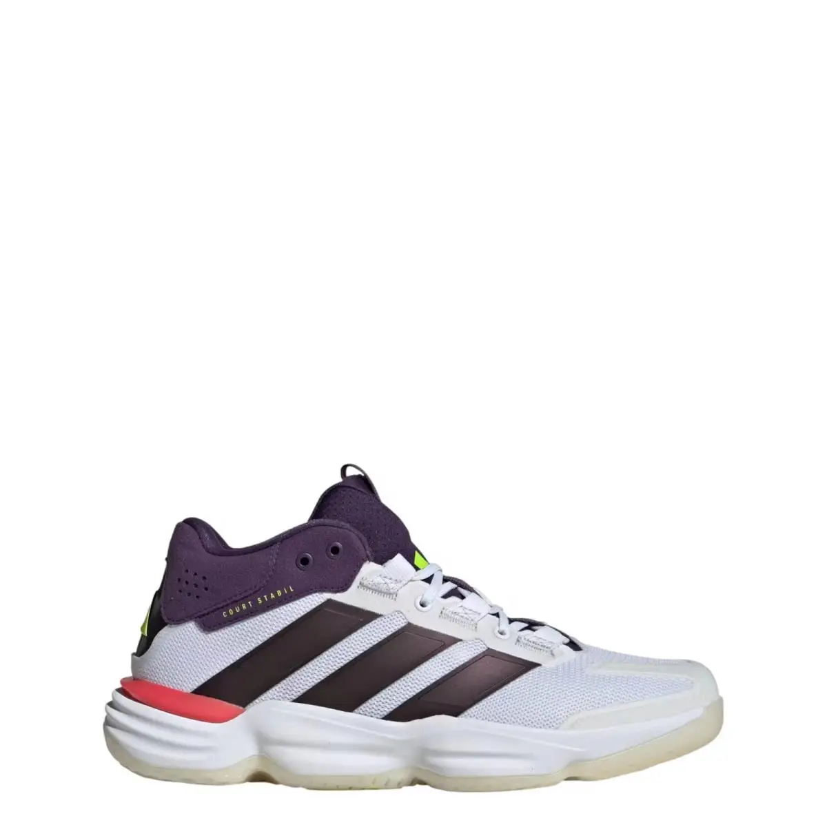 Adidas Court Stabil Indoor White / Aurora Metallic / Aurora Plum JH5163 Men`s
