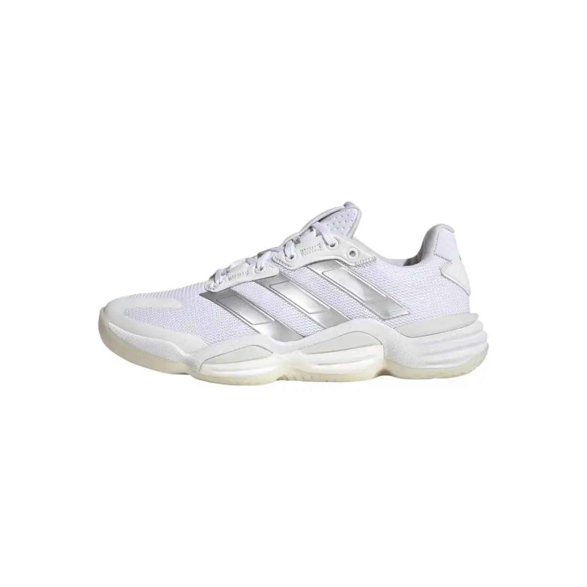 Adidas Stabil 16 White / Silver Metallic / Grey IE3584 Women`s Size 10.5 Medium