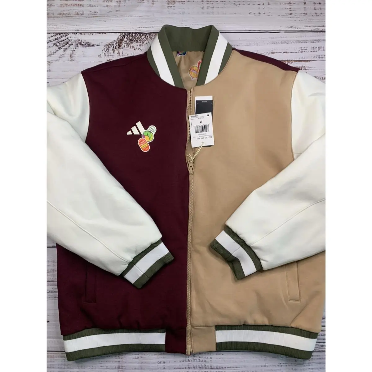 Adidas Hispanic Heritage Coaches Jacket Burgundy Maroon Brown Unisex Medium