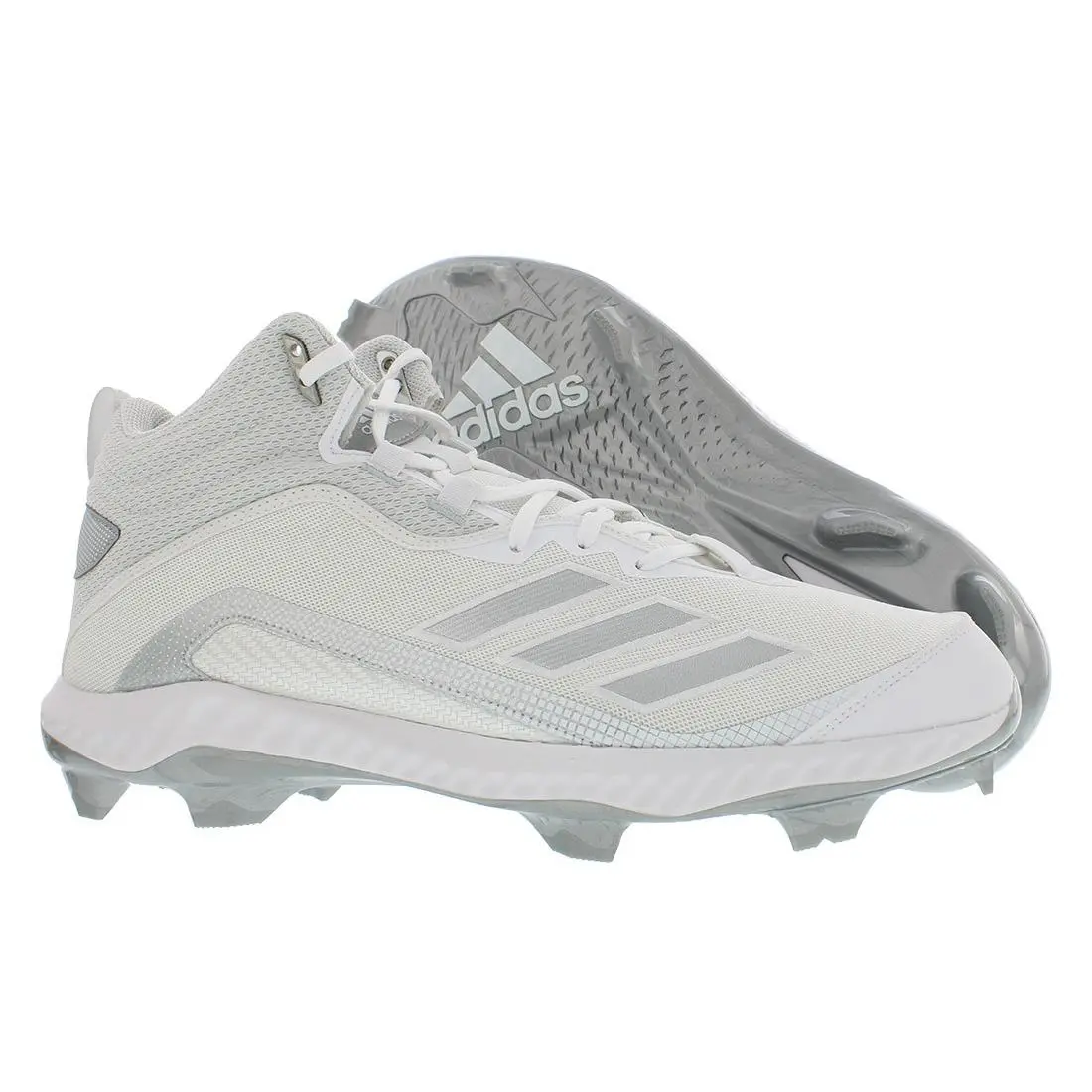 Adidas Icon 6 Bounce Mid Tpu Mens Shoes Size 15 Color: Forever True - Forever True White/Metallic White/Team Light Grey, Main: White
