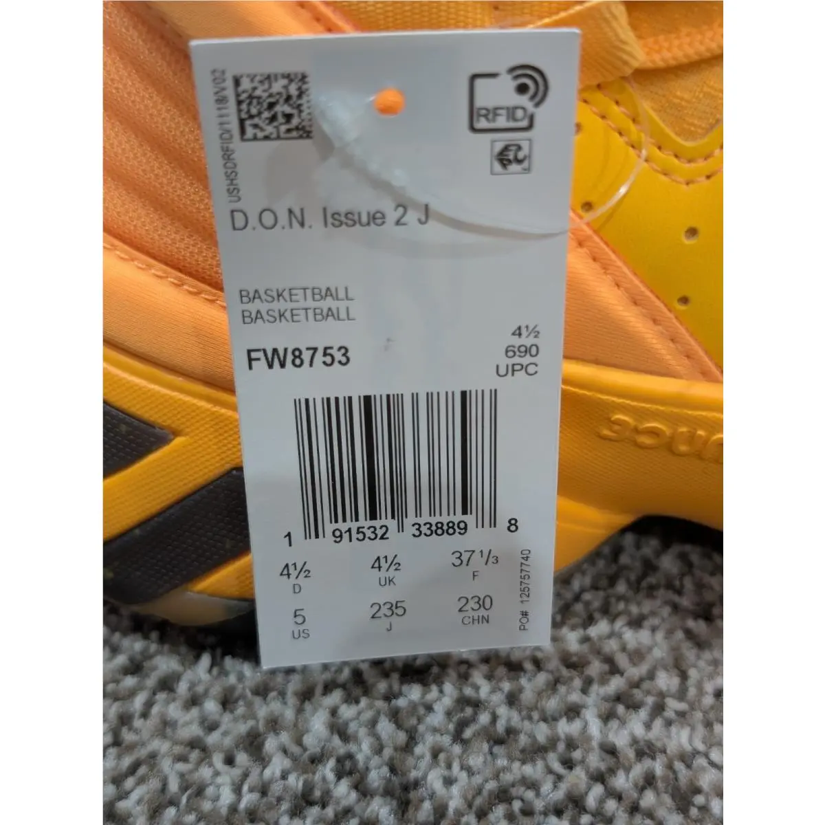 Adidas shoes - Adidas	D.O.N. Issue 2 - Issue - Yellow 7