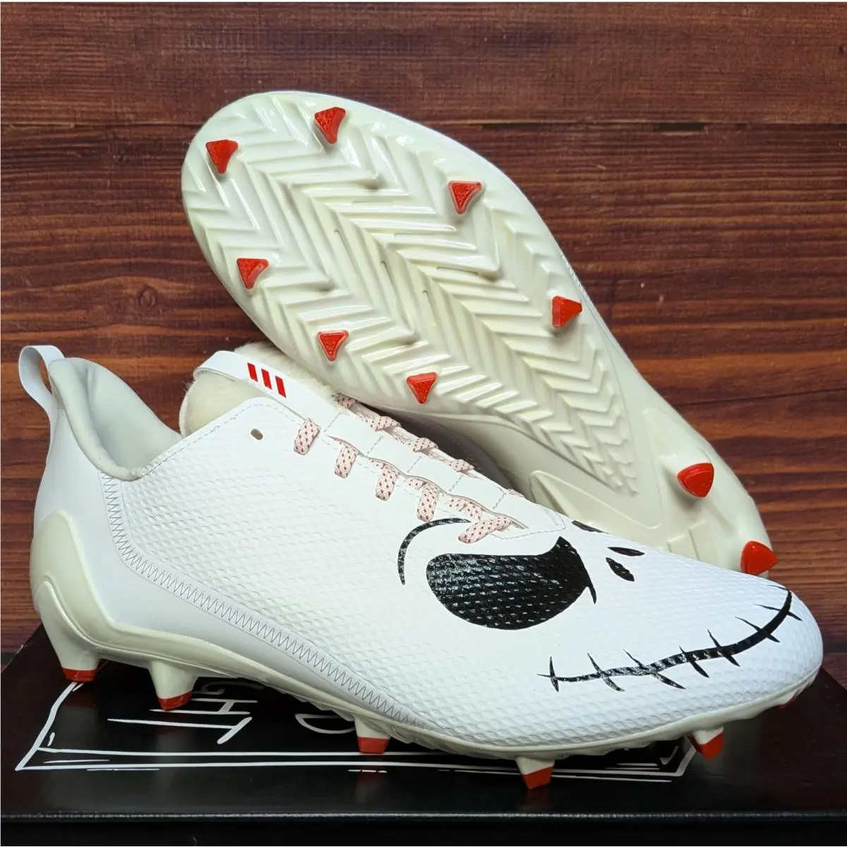 Adidas Adizero 12.0 Jack Skellington Men`s 14 Nightmare Before Christmas Cleats