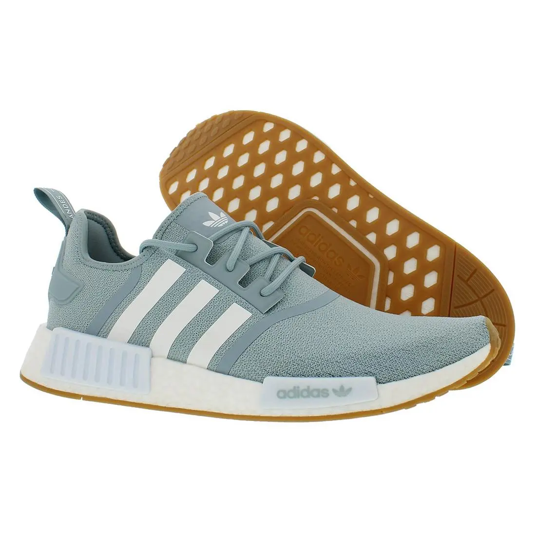 Adidas Nmd R1 Mens Shoes Size 8.5 Color: Magic Grey/footwear White/gum 3 - Magic Grey/Footwear White/Gum 3, Main: Green