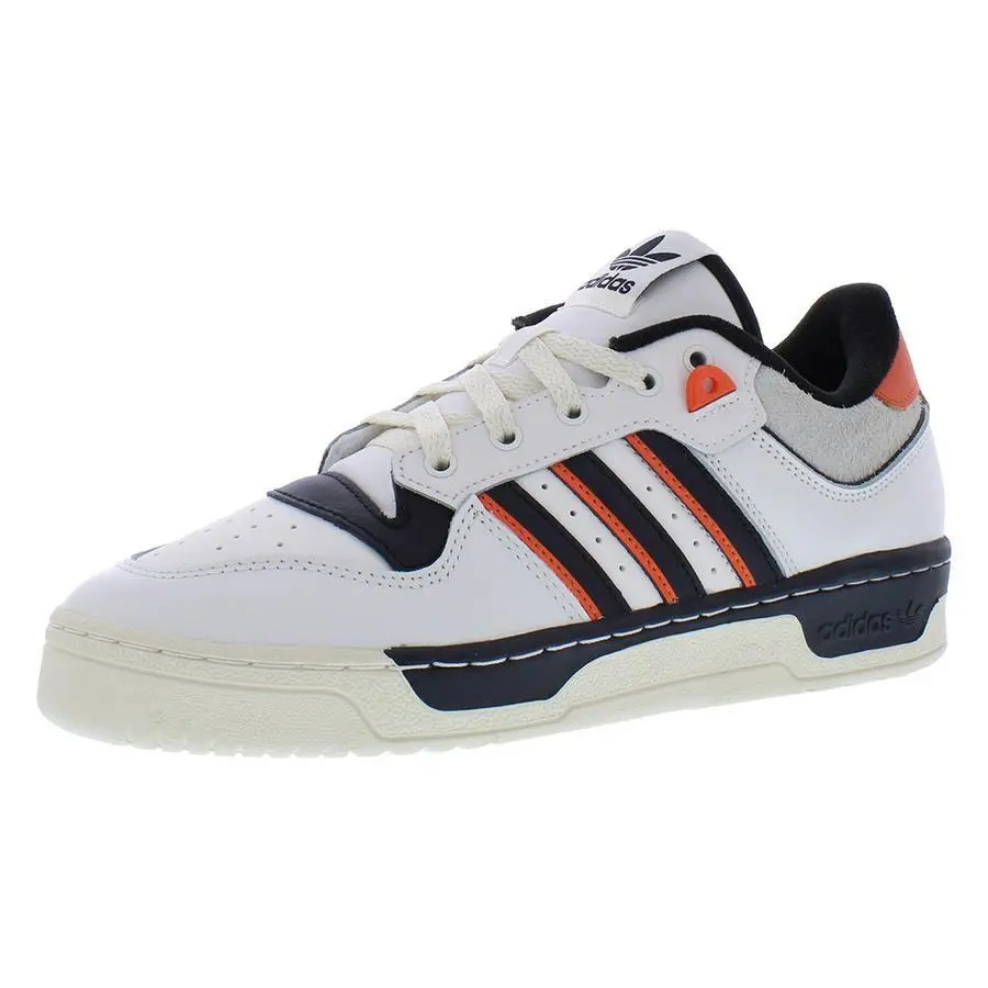 Adidas shoes - Cloud White/Core Black/Semi Impact Orange, Main: White (UPC: 196464836757) 3