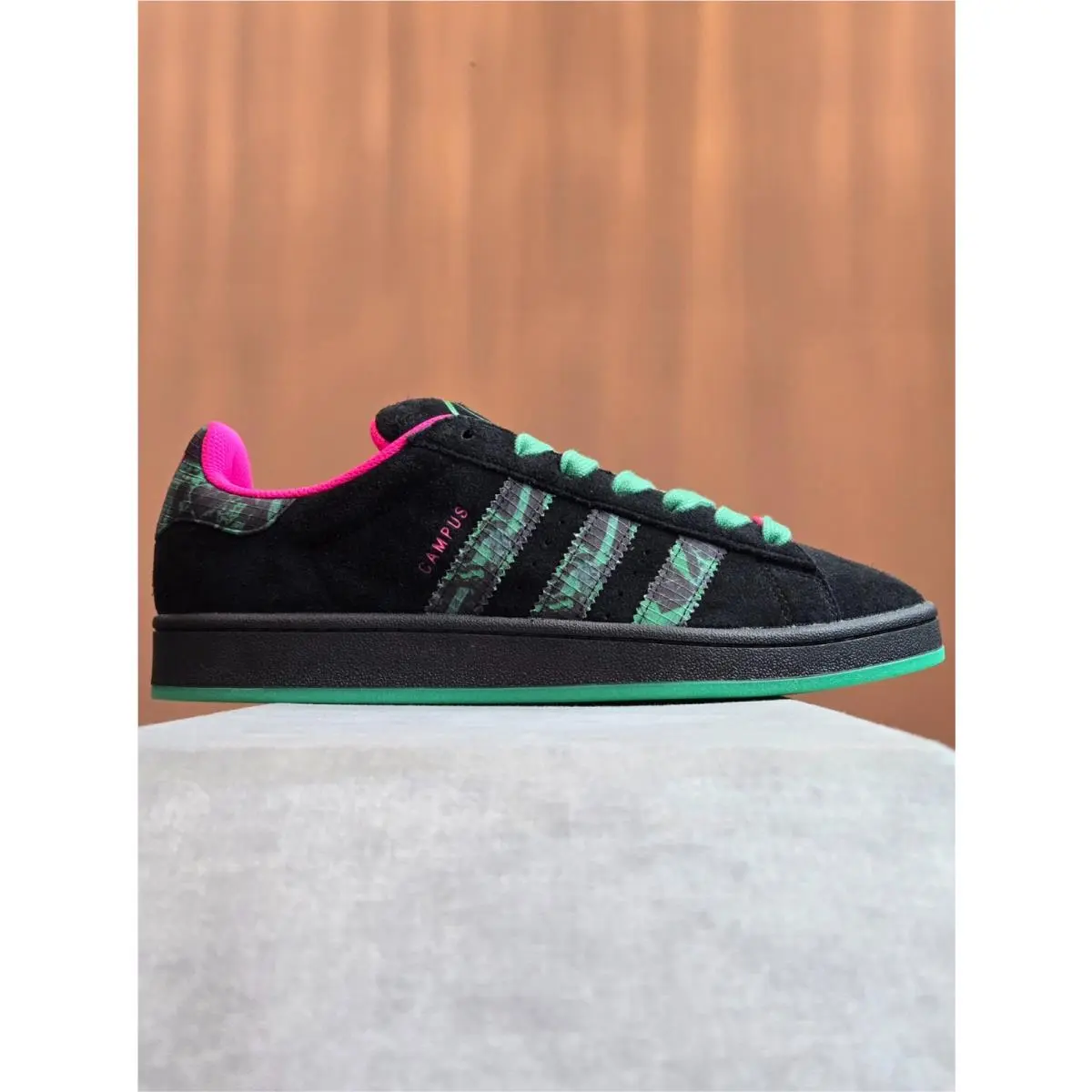 Adidas Originals Campus 00s Mexico City - Black Green Pink HP3563 Men`s 11