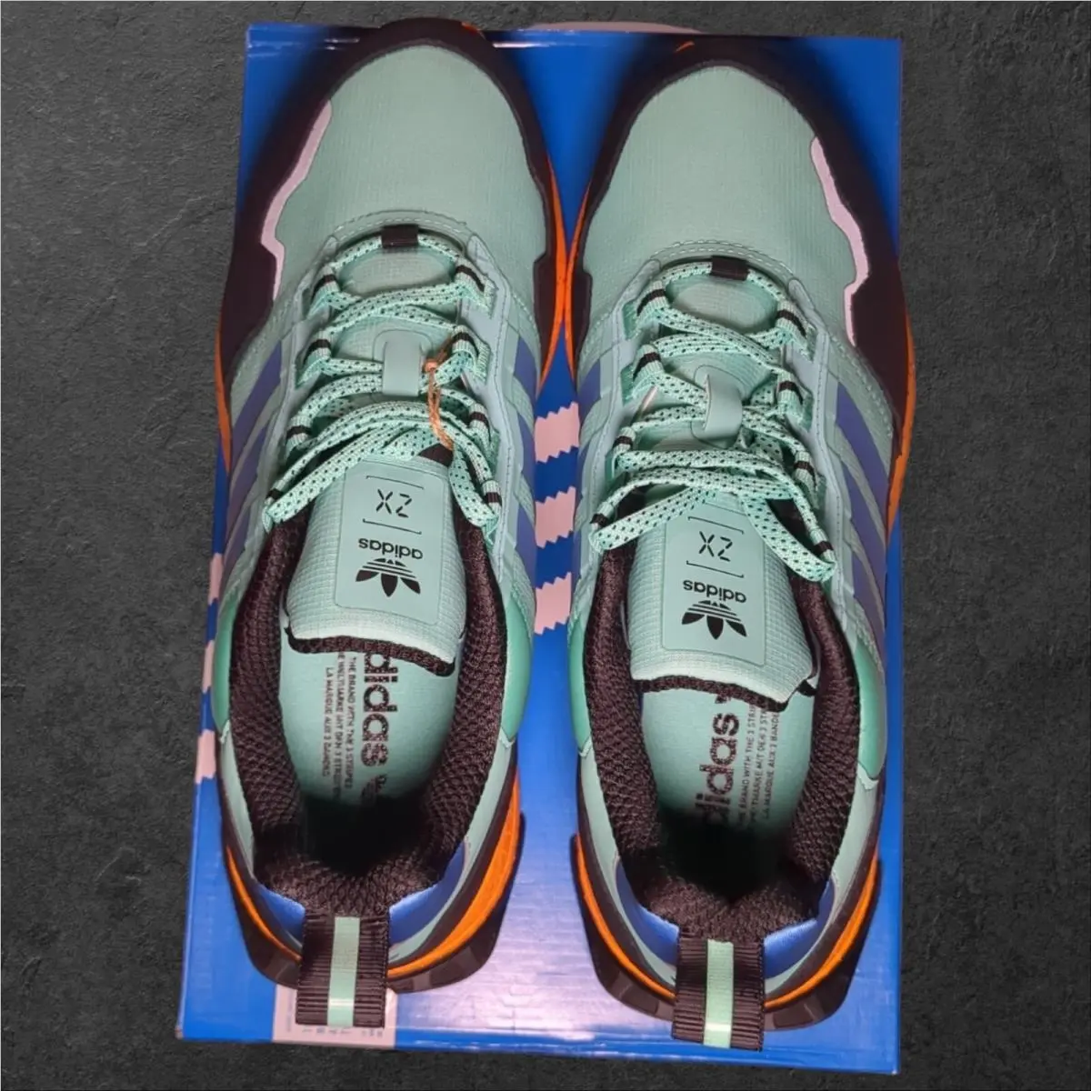 Adidas shoes - Adidas ZX 1K Boost - Boost - GX6568 - Acid Mint Orange 3