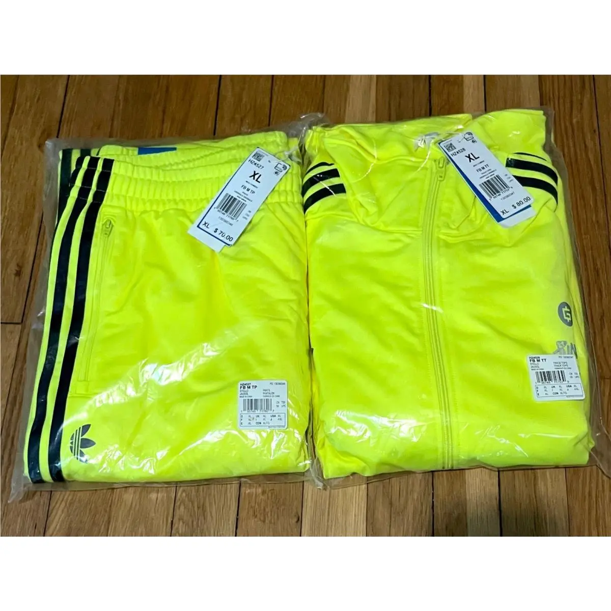 Adidas x Bored Ape Yacht Club x Punks Neon Track Suit Pants - Size XL