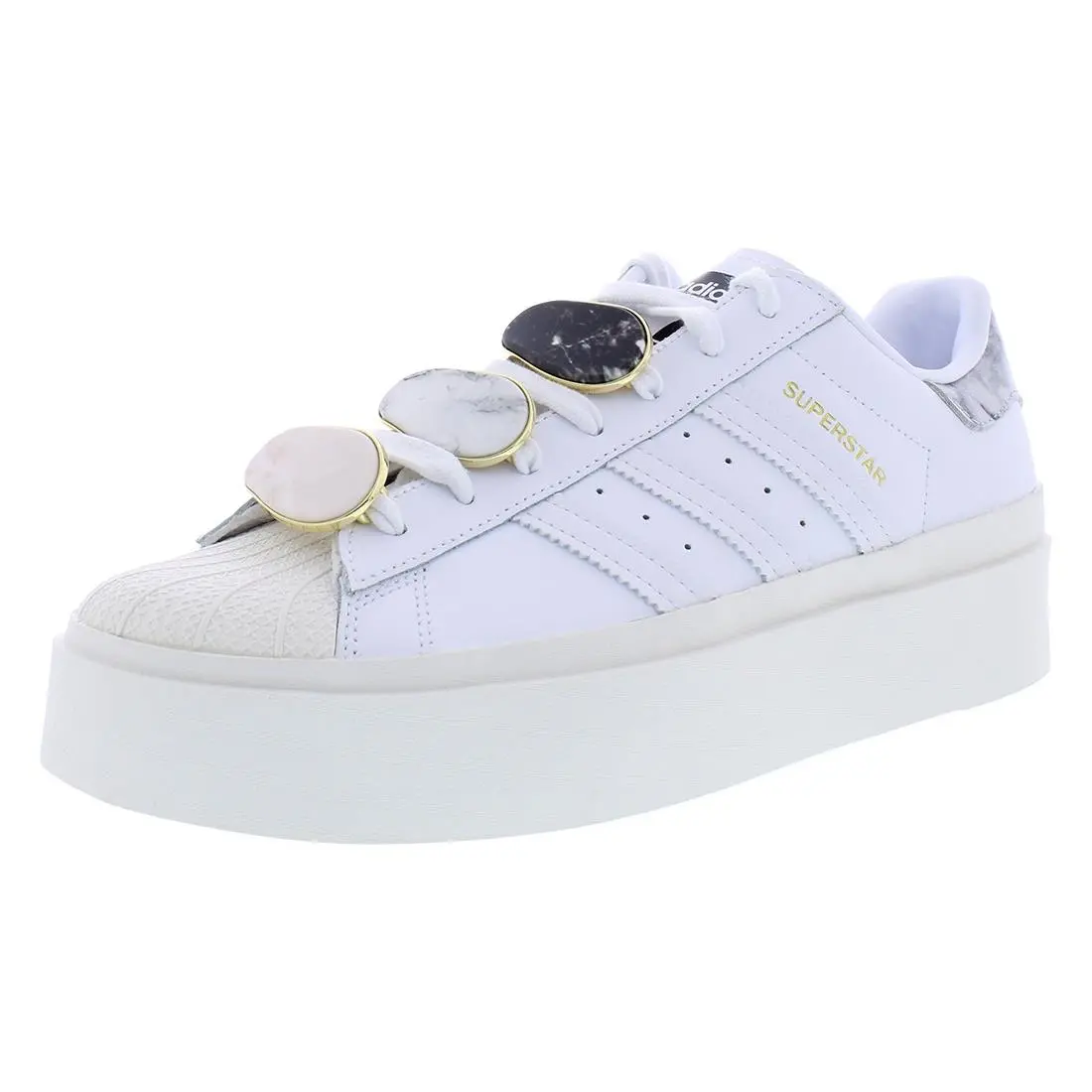 Adidas shoes - Cloud White/Cloud White/Gold Metallic, Main: White (UPC: 195739659855) 0