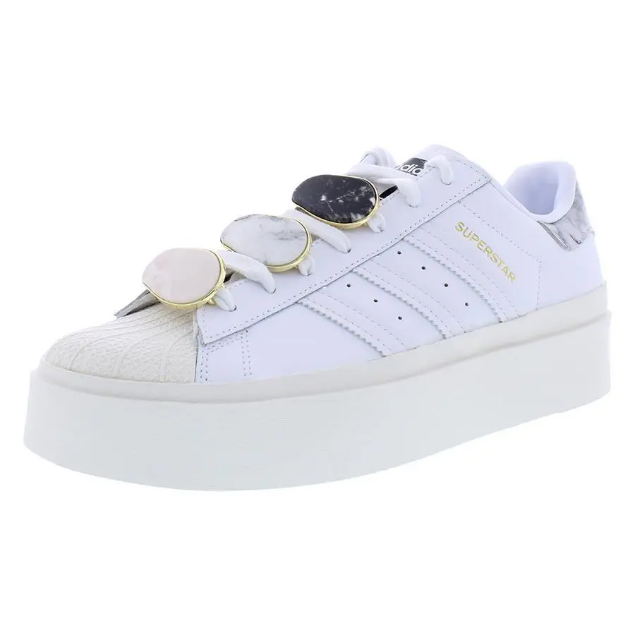 Adidas shoes - Cloud White/Cloud White/Gold Metallic, Main: White (UPC: 195739659855) 3