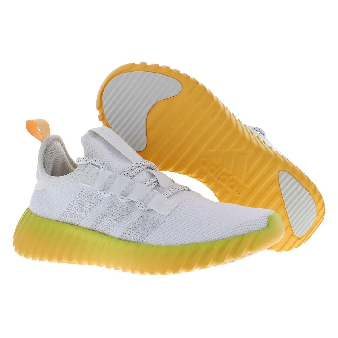 Adidas Kaptir Flow Womens Shoes Size 6 Color: Cloud White/crystal White/hazy - Cloud White/Crystal White/Hazy Orange, Main: White