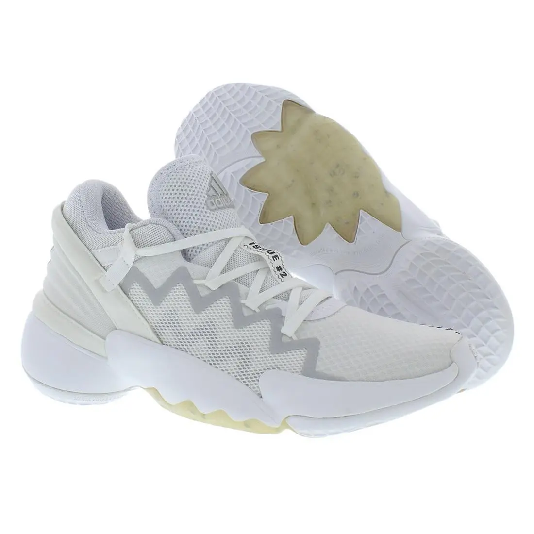 Adidas D.o.n. Issue 2 Mens Shoes Size 10.5 Color: Cloud White/core Black/sky - Cloud White/Core Black/Sky Tint, Main: White