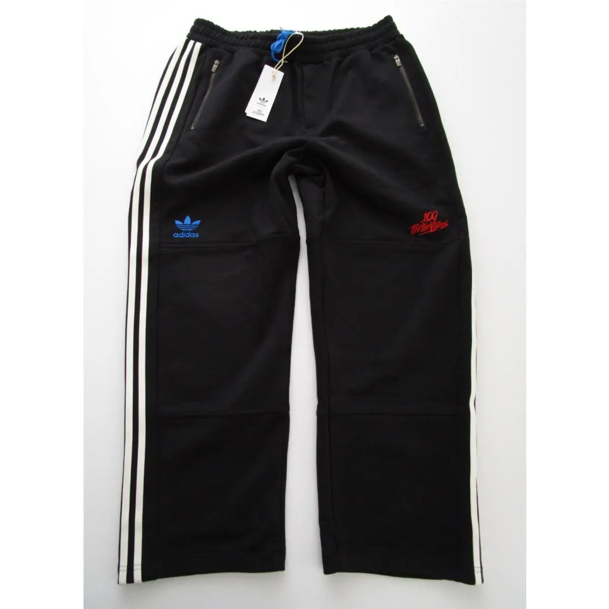 Mens Large  100 Thieves Pants Sweats Black by Adidas