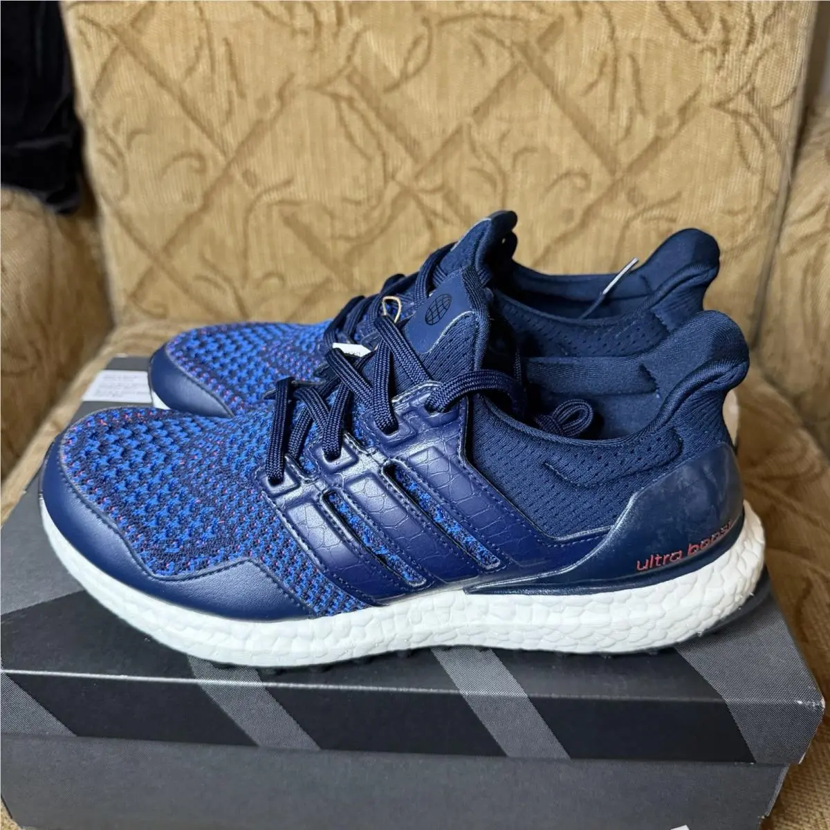 Adidas Ultraboost Spikeless Golf Collegiate Navy - Men`s Size 7 - IE2137