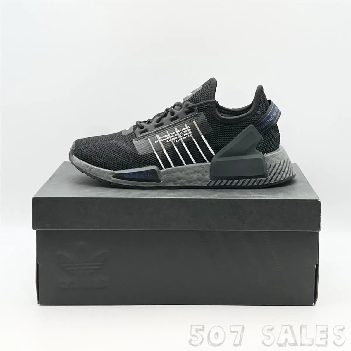 Adidas shoes - adidas NMD R1 V2 J - HQ6696 - Black (UPC: 4065431097940) 8