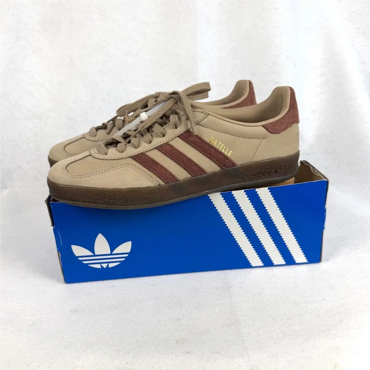 Adidas Gazelle Indoor Earth Strata Fox Brown Gum Low Top Mens Size US 10 UK 9.5