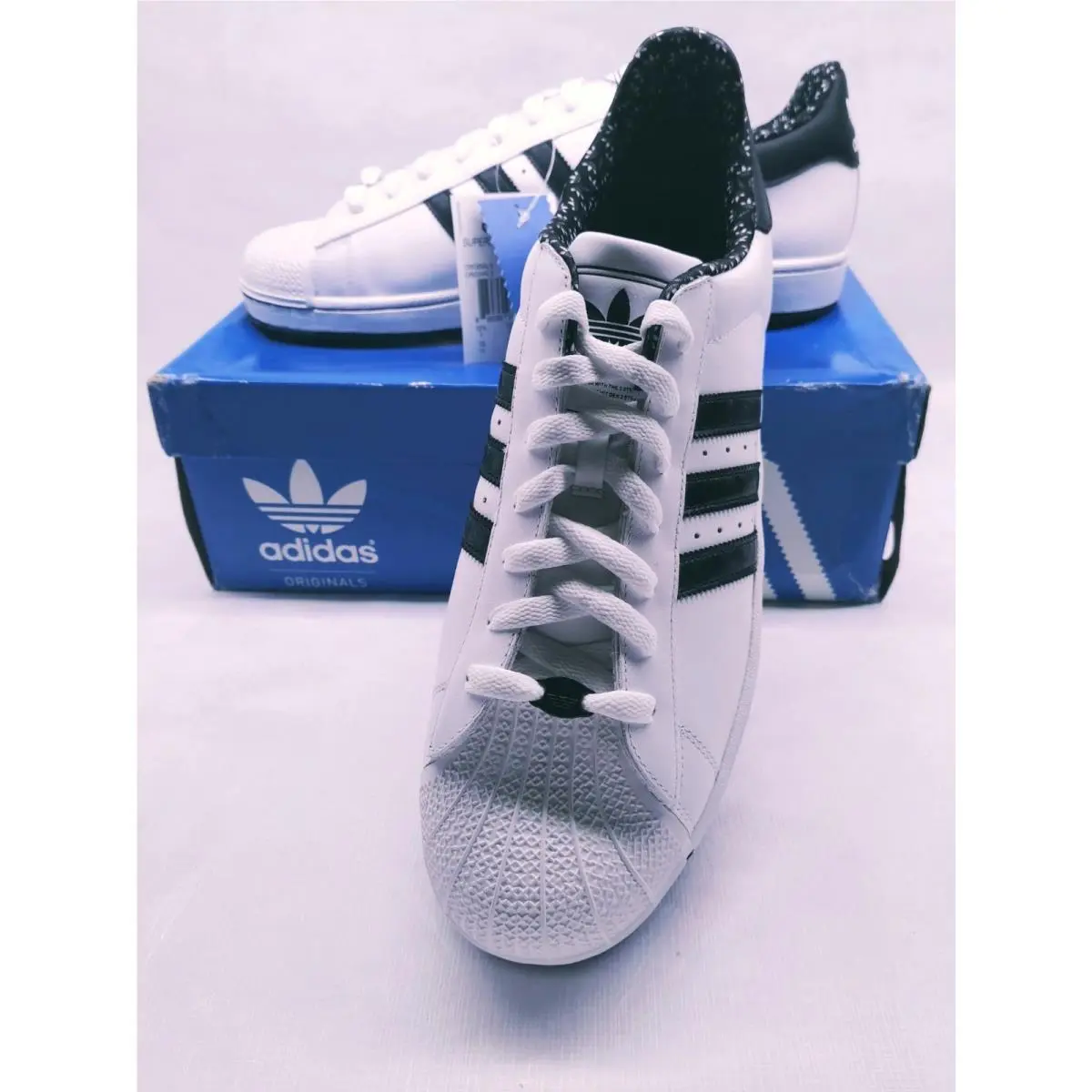 Adidas Originals Superstar II Men`s Size 13 White Black Vintage 077011 2007