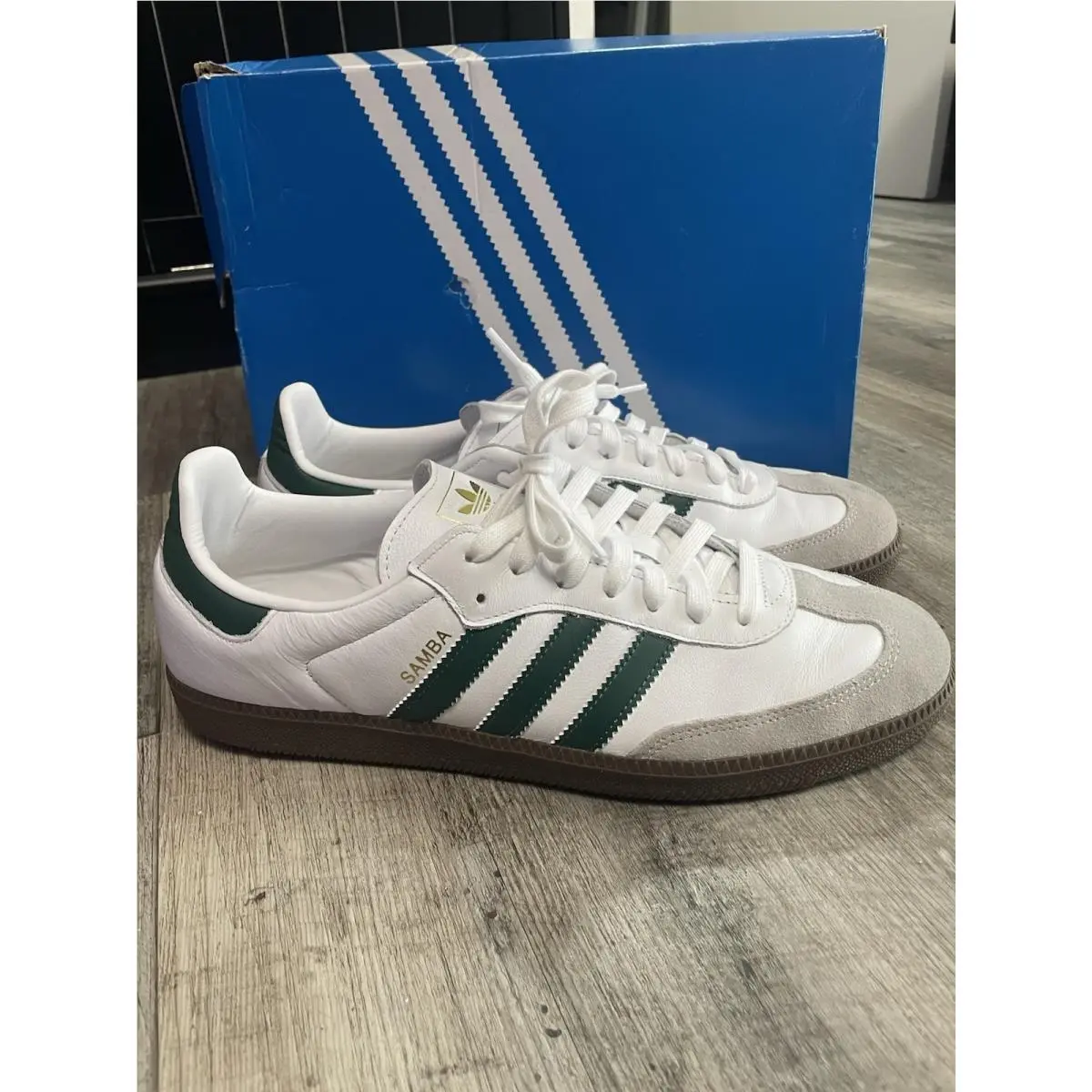 Adidas Samba OG Edition White/green Men’s Size 12 US
