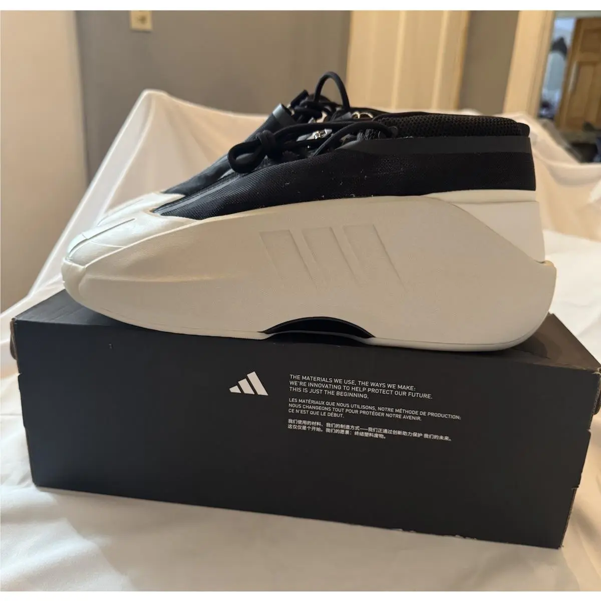 Adidas shoes - adidas Crazy - Crazy - Talc/Core Black/Pulse Olive 10