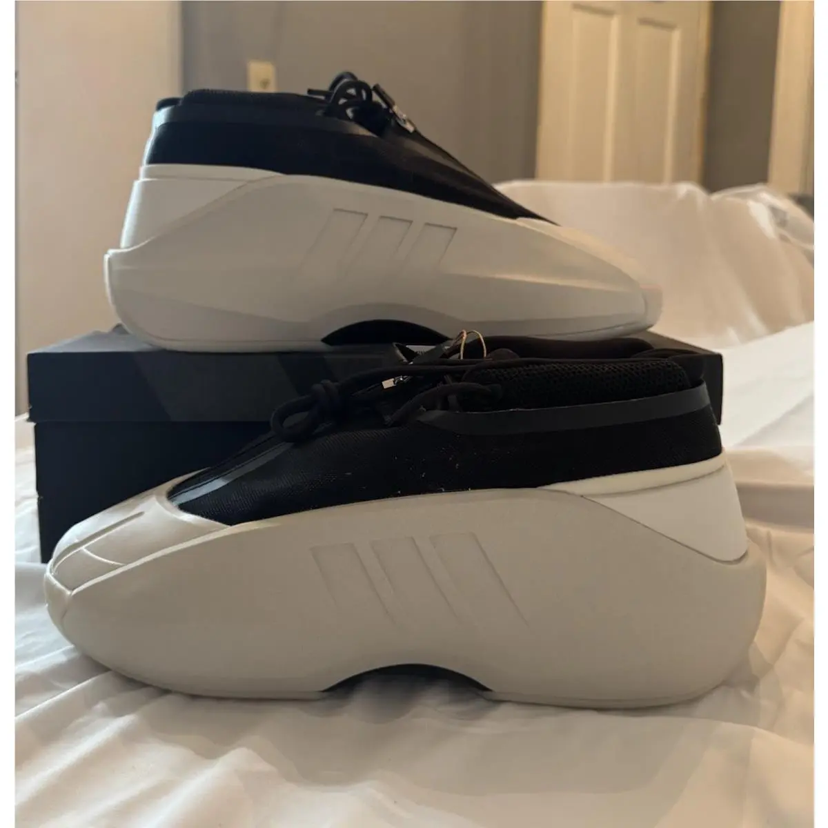 Adidas shoes - adidas Crazy - Crazy - Talc/Core Black/Pulse Olive 0