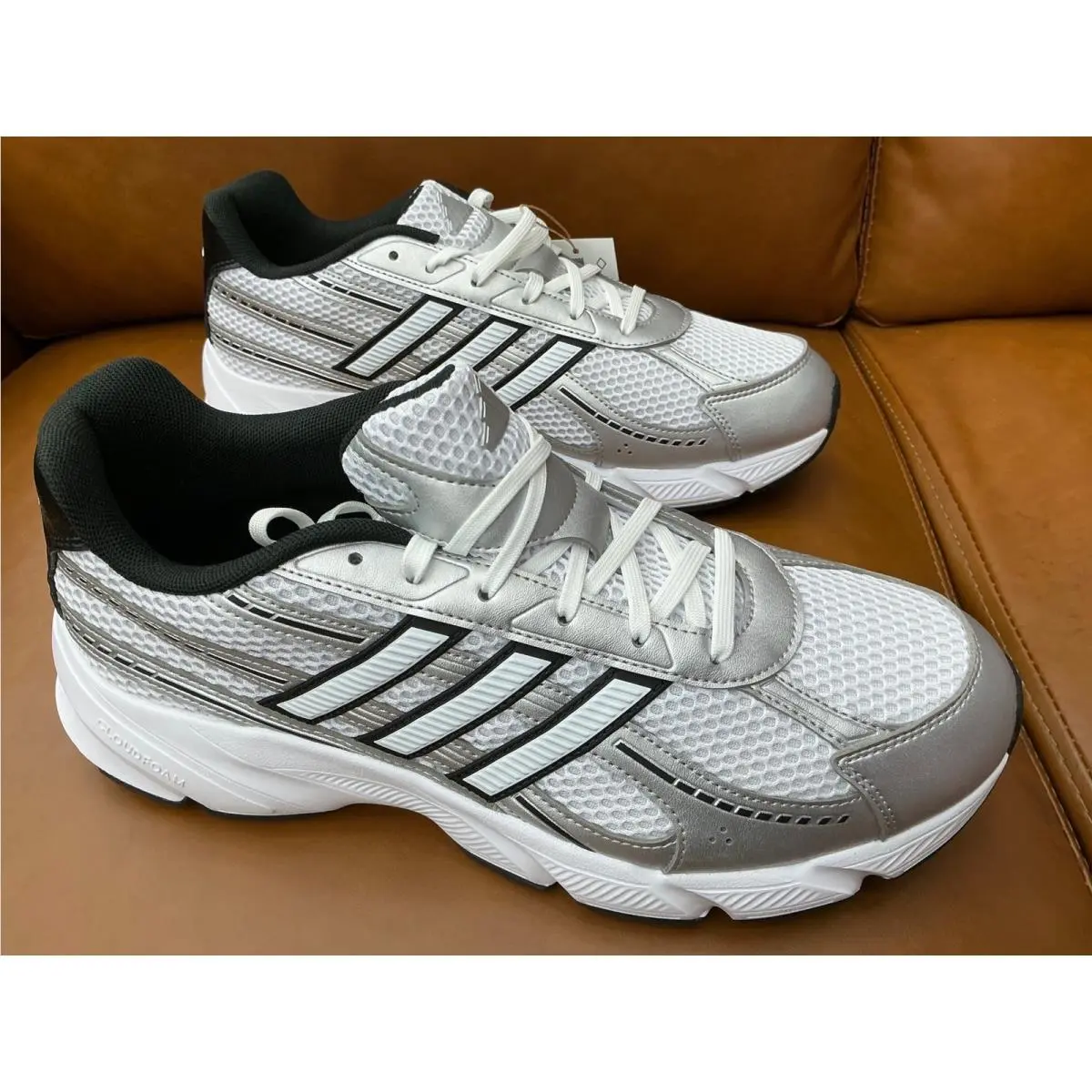 Adidas Technochaos 2000 Mens 10.5 Silver Retro Y2K Mesh Running Shoes