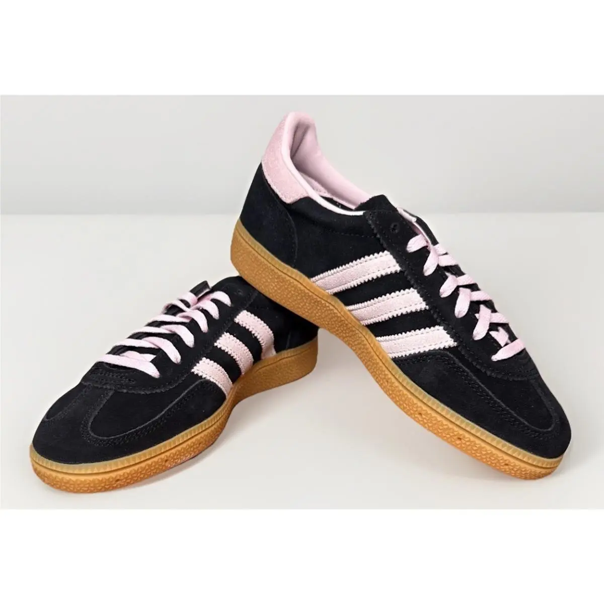 Women Size 6 Adidas Handball Spezial Shoes IE5897 Core Black Pink Gum Sole Retro