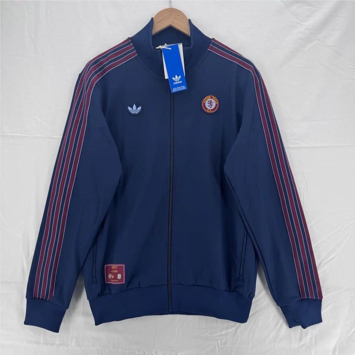 Aston Villa FC Terrace Icons Track Jacket Men’s Medium Navy JN0220 by Adidas