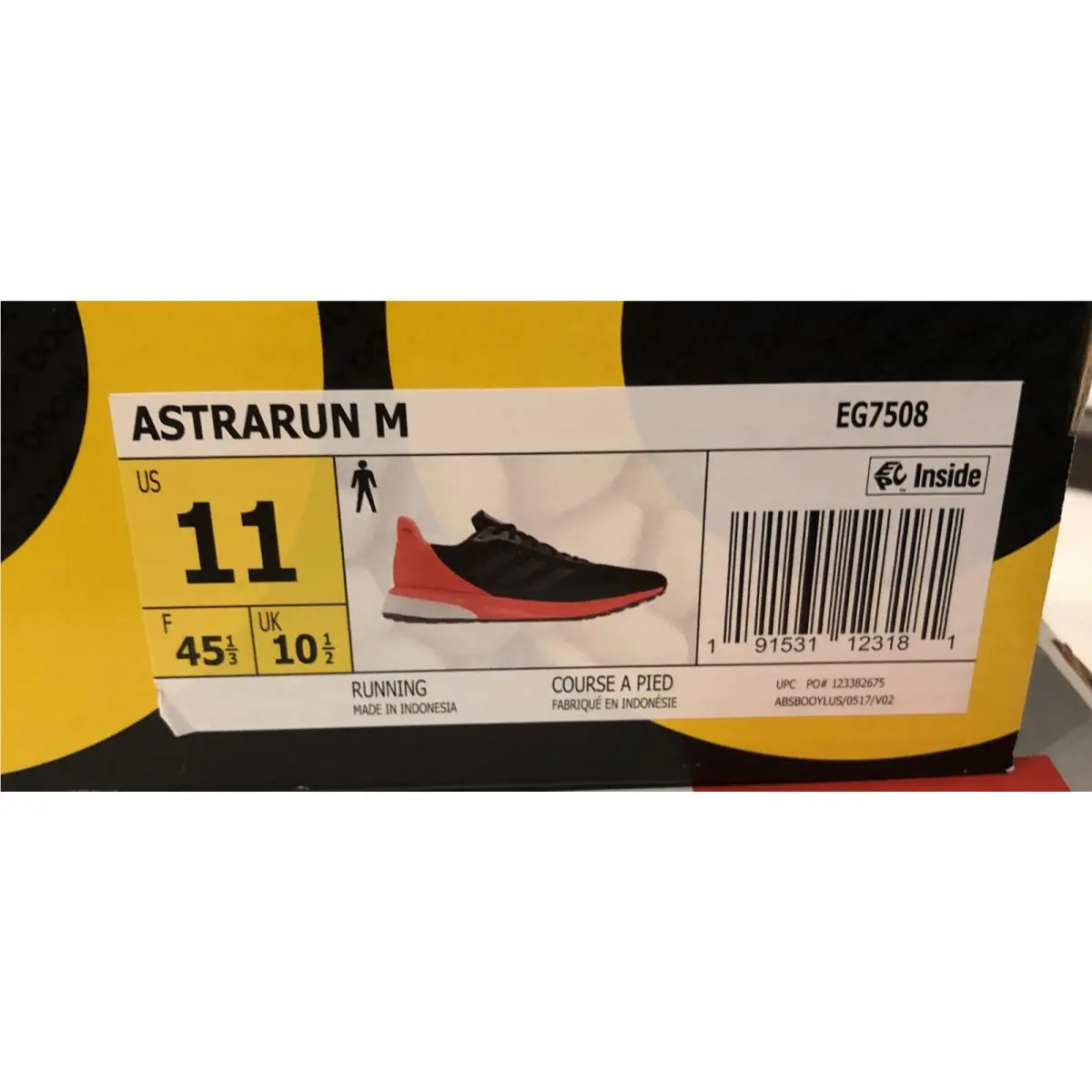 Adidas shoes - Adidas Astrarun M - Astrarun - EG7508 - Multicolor, Manufacturer: Black (UPC: 0191531123181) 7