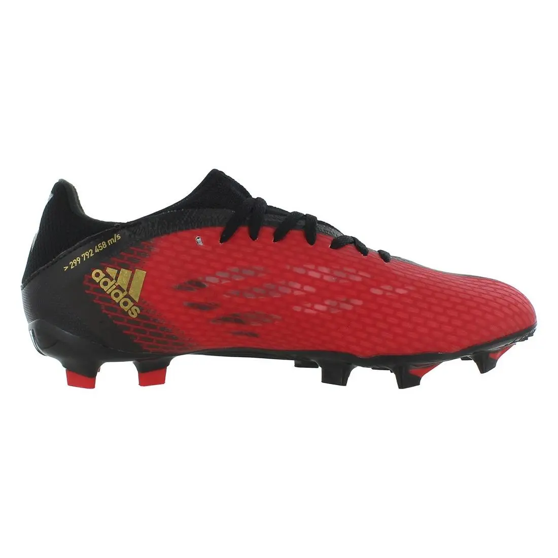 Adidas shoes - Vivid Red/Gold Metallic/Core Black, Main: Red (UPC: 195733989439) 1